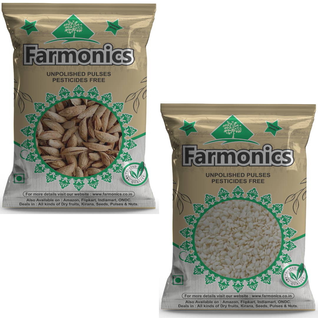 get the best quality kagzi badam mamra and white til from farmonics