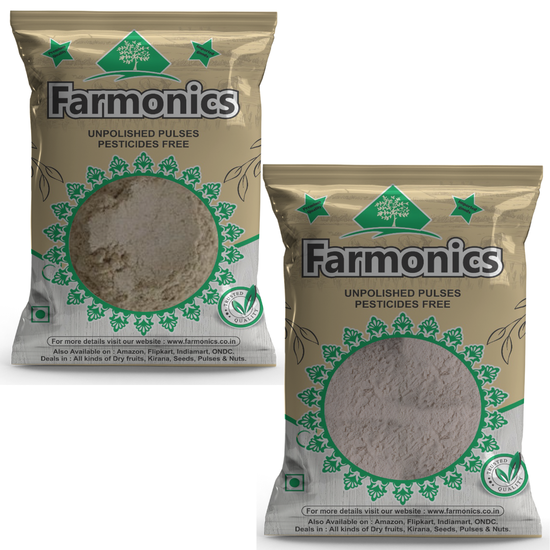 Get the best quality Soyabean atta and Singhada atta from farmonics