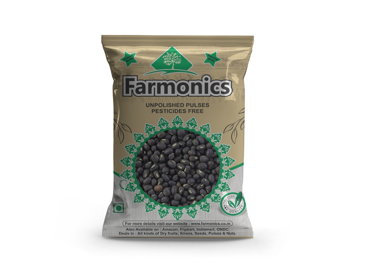 Buy the best quality Urad sabut black gram whole online at Farmonics