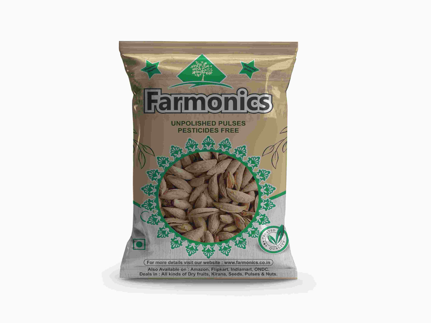 Premium Quality Kagzi sabut Badam/ Kagzi whole Almonds from Farmonics 