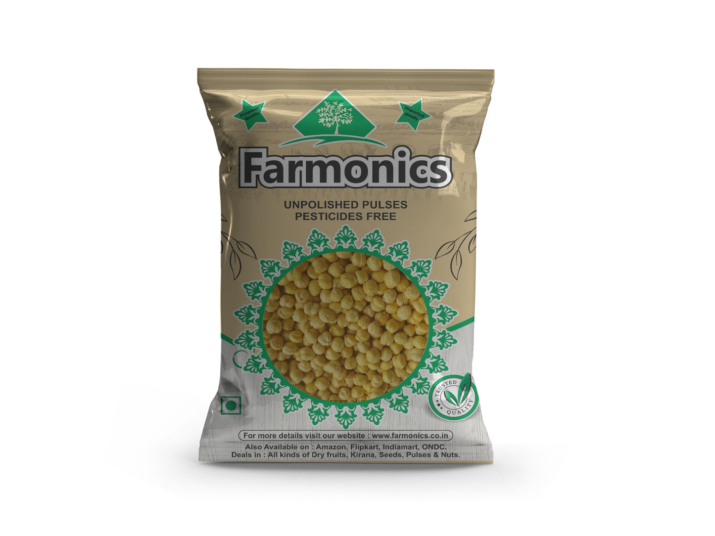 Best Quality Roasted Chana without shell online from farmonics 