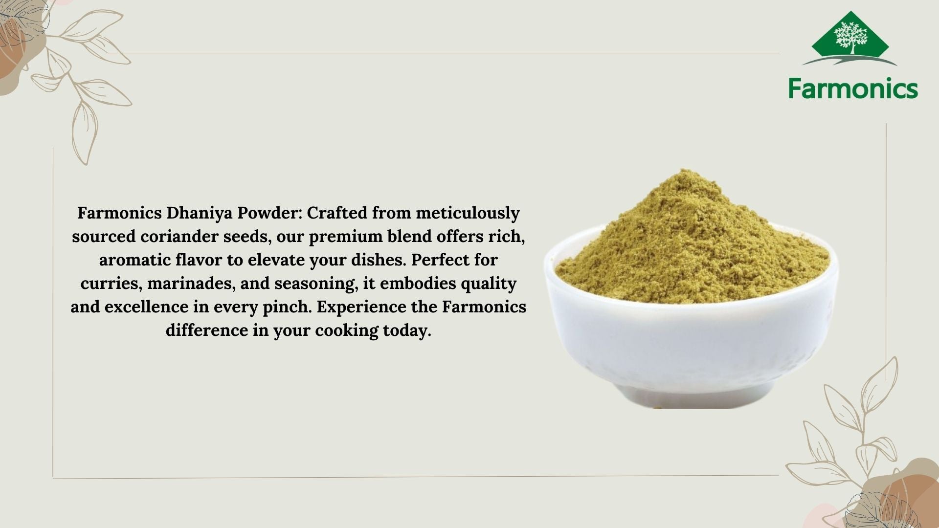 unadultered corainder powder